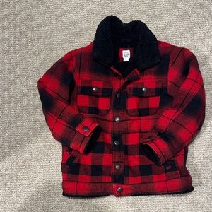 GAP Red and Black Checkered Jacket